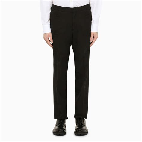 Pantalone in nylon GG jacquard in nero 